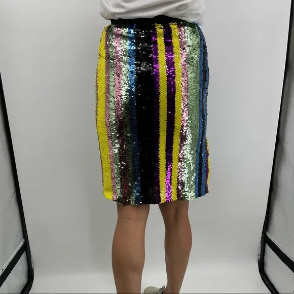 Unique stripy sequin skirt size XS-S